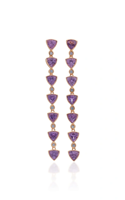 Shop Carla Amorim Veredas Earrings In Purple