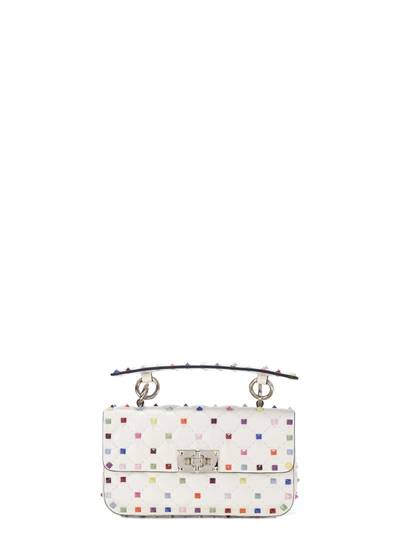 Shop Valentino Rockstud Crossbody Bag In Multicolour