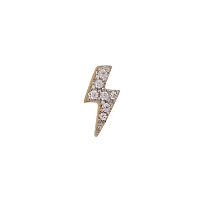 Shop Missoma 18kt Gold Vermeil Lightning Earring In Crystal