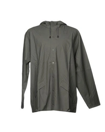 Shop Rains Full-length Jacket In Grey