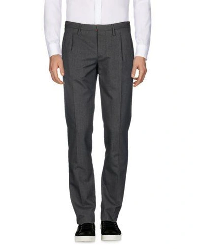 Shop Incotex Man Pants Steel Grey Size 38 Cotton, Wool
