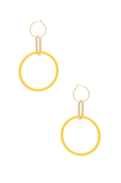 Shop Laruicci Cascading Link Earrings In Yellow