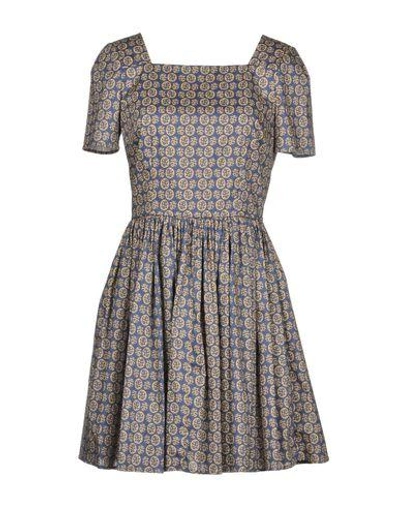 Shop Dolce & Gabbana Short Dress In Blue