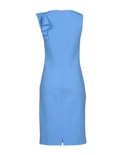 Shop Emilio Pucci Knee-length Dress In Sky Blue
