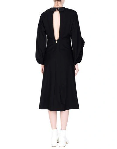 Shop Tibi Midi Dress In Black