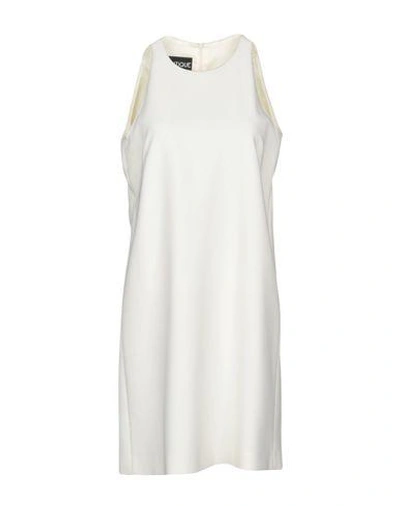 Shop Boutique Moschino Short Dress In Ivory