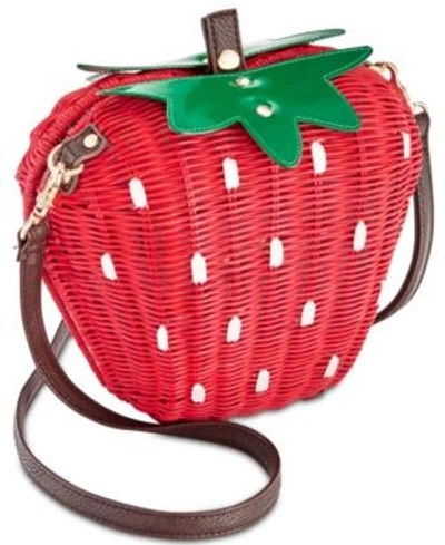 Shop Betsey Johnson Berry Nice Crossbody In Red/gold