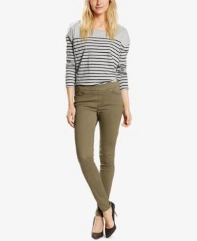 Shop Levi's Skinny Perfectly Slimming Pull-on Jeggings In Olive
