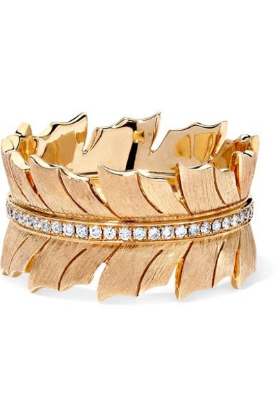 Shop Stephen Webster Magnipheasant 18-karat Gold Diamond Ring