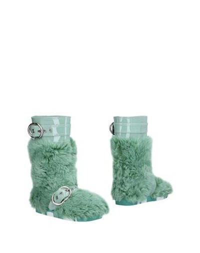 Shop Miu Miu Knee Boots In Light Green