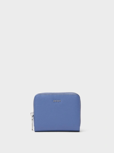 Shop Donna Karan Sutton Small Wallet In Blue