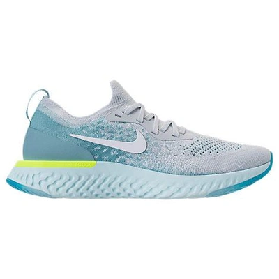 Shop Nike Women's Epic React Flyknit Running Shoes, Blue