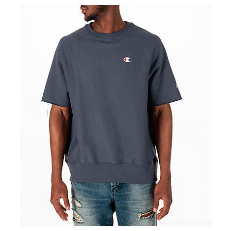 champion short sleeve sweatshirt mens