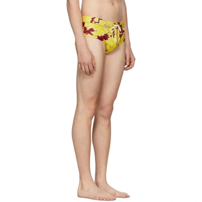 Shop Loewe Yellow Paula's Ibiza Edition Bug Bathing Suit In 8107.ylw