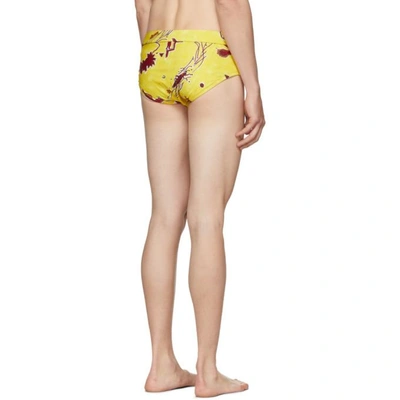 Shop Loewe Yellow Paula's Ibiza Edition Bug Bathing Suit In 8107.ylw
