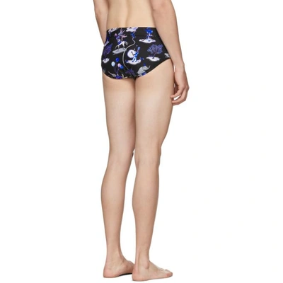 Shop Loewe Black Paulas Ibiza Edition Circus Bathing Suit In 1207.blk