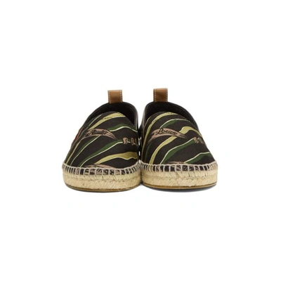 Shop Loewe Black Paula's Ibiza Edition Flag Logo Espadrilles