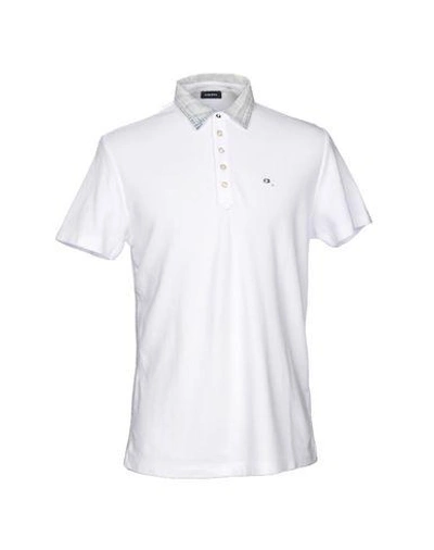 Shop Diesel Polo Shirts In White