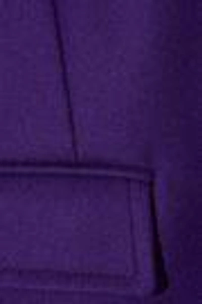 Shop Versace Collection Woman Wool-blend Coat Purple