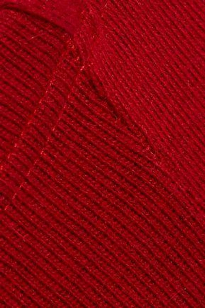 Shop Y-3 + Adidas Stretch-knit Leggings In Crimson