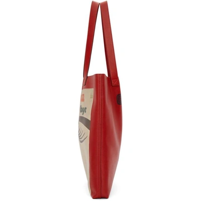 Shop Gucci Red Large Elton John Tote In 6072 Red