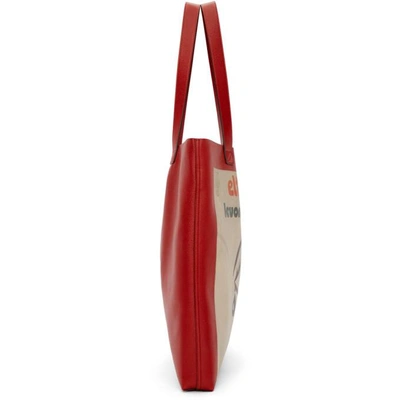 Shop Gucci Red Large Elton John Tote In 6072 Red