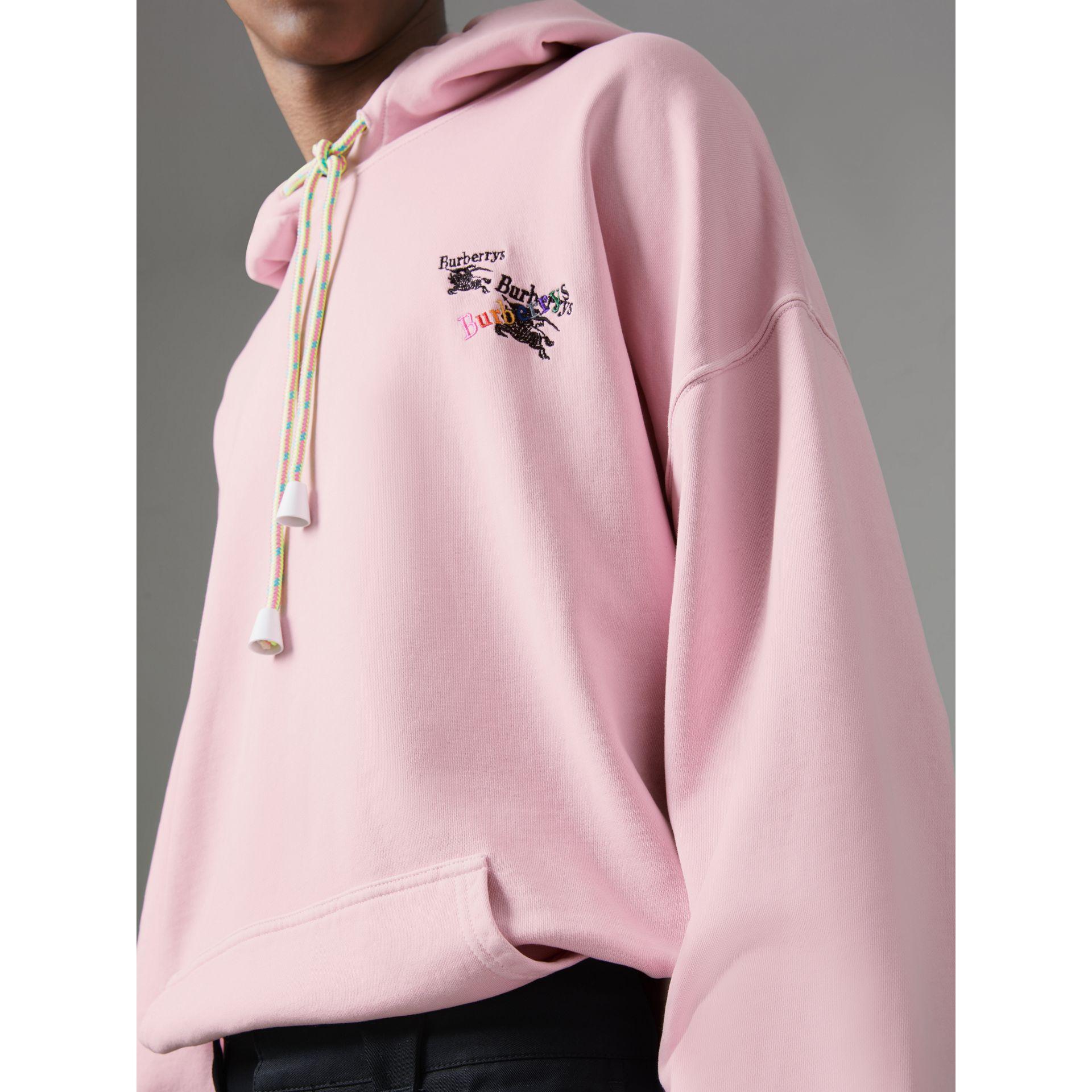 pink burberry hoodie