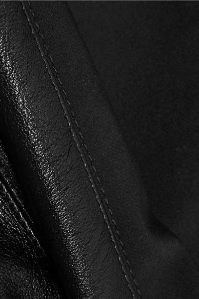 Shop Stella Mccartney Faux Leather Pencil Skirt In Black