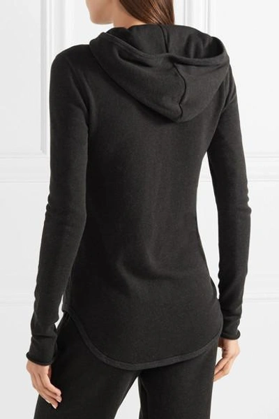 Shop Atm Anthony Thomas Melillo French Cotton-blend Terry Hoodie In Anthracite