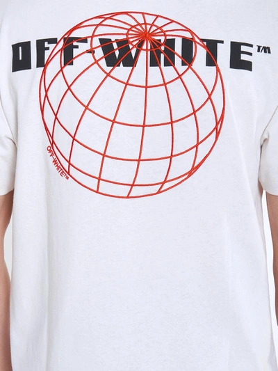 Shop Off-white Globe Printed T-shirt