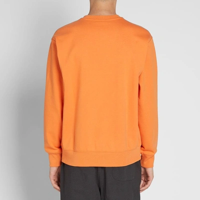 Shop Carhartt Embroidered Logo Crew Sweat In Orange