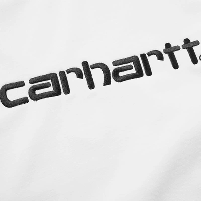 Shop Carhartt Embroidered Logo Crew Sweat In White