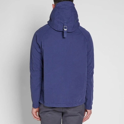 Shop Albam Hooded Zip Parka In Blue