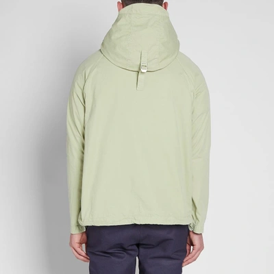 Shop Albam Hooded Zip Parka In Green