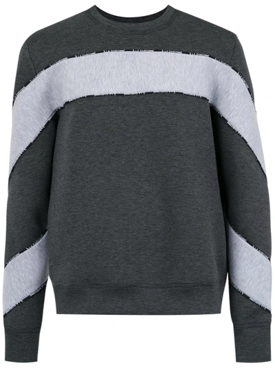 Shop À La Garçonne Foam Panelled Sweater - Grey