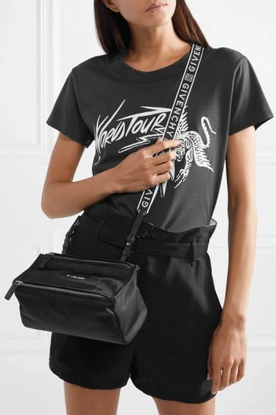 Shop Givenchy Pandora Mini Shell Shoulder Bag In Black