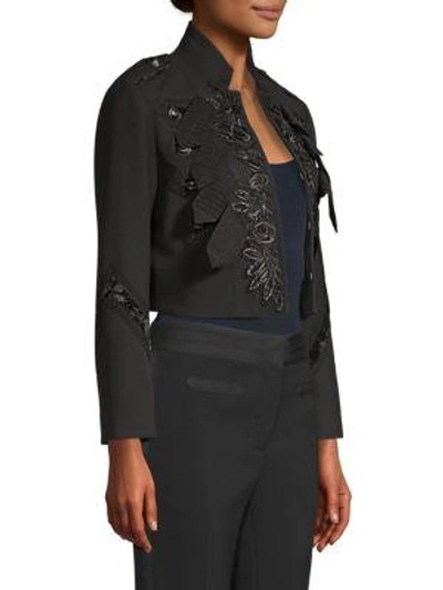 Shop Coach 1941 Cropped Military Jacket In Black
