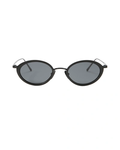 Shop Le Specs Boom Sunglasses In Black