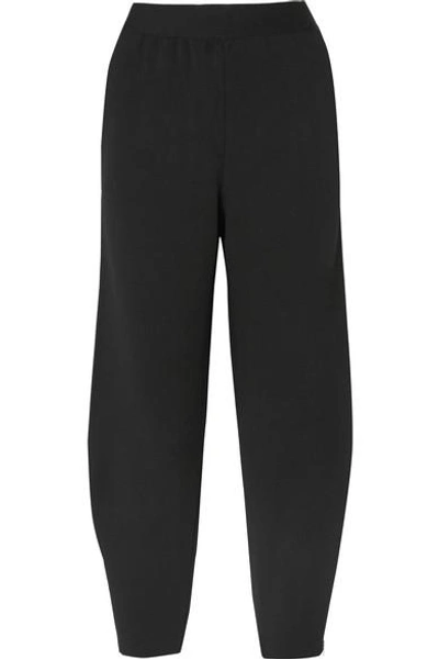 Shop Stella Mccartney Cady Straight-leg Pants In Black