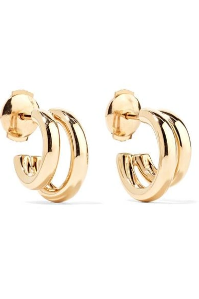 Shop Pomellato 18-karat Rose Gold Hoop Earrings
