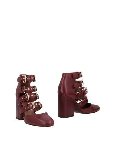 Shop Laurence Dacade Ankle Boots In Maroon
