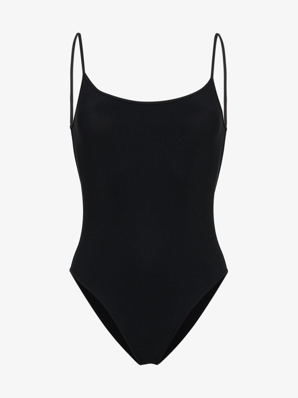 black low back swimsuit