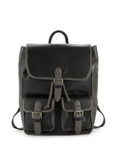 Shop Robert Graham Leather Backpack In Black