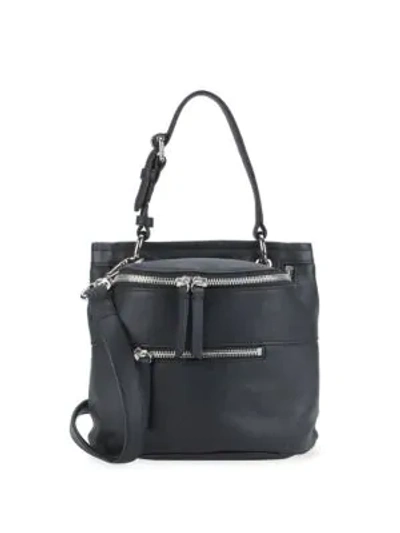 Shop Derek Lam 10 Crosby Leather Shoulder Bag In Black