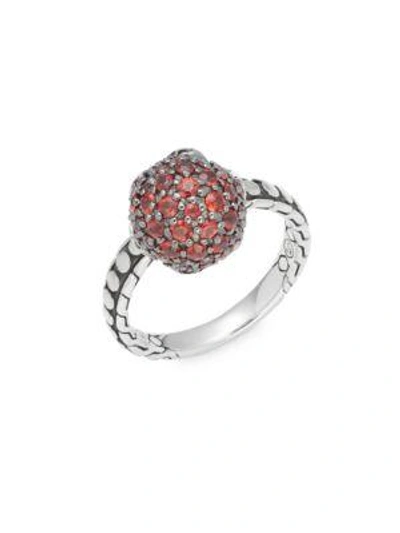 Shop John Hardy Red Sapphire & Sterling Silver Ring