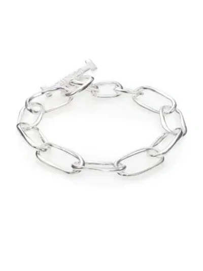 Shop Ippolita Women's Glamazon Sterling Silver Elongated Oval Toggle Bracelet