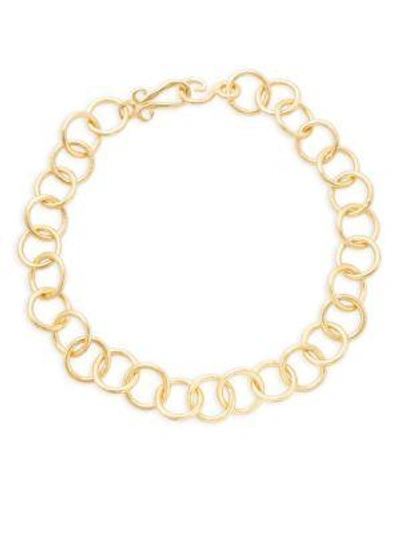 Shop Stephanie Kantis Classic Link Choker Necklace In Gold