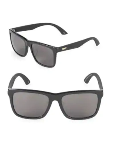 Shop Puma 56mm Square Sunglasses In Black