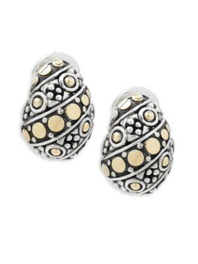 Shop John Hardy Jaisalmer Buddha Belly Earrings In Silver