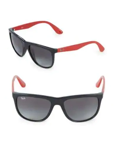 Shop Ray Ban 56mm Square Sunglasses In Black